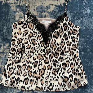 Socialite Leopard Print Tank Top Size S
